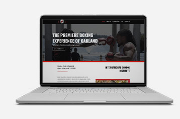 Boxing club website preview